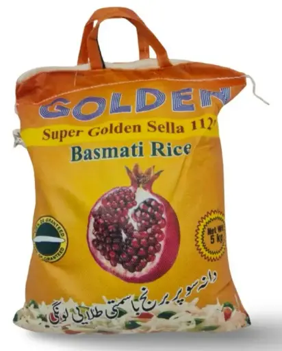 Super Golden Sella Basmati Rice 1121 – 5 kg bag
