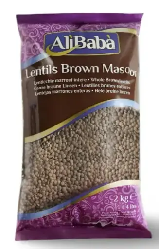 Whole Brown Lentils – Alibaba (Brown Masoor Lentils)